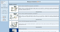 Desktop Screenshot of maszynykrawieckie.eu